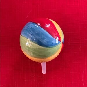 Nora Fleming Multicolor Beach Ball Decorative Accent